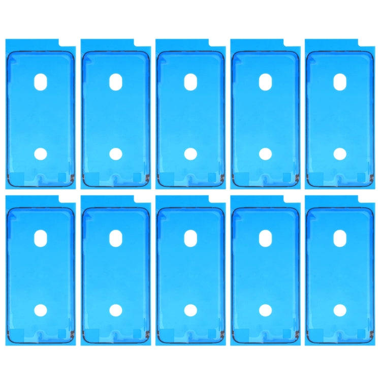 10 PCS LCD Frame Bezel Waterproof Adhesive Stickers for iPhone 8(Black)