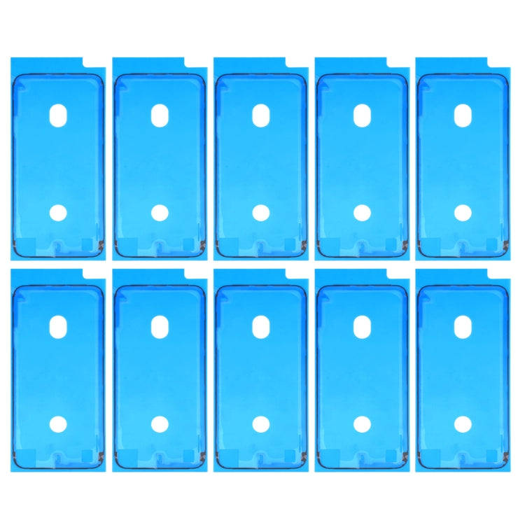 10 PCS LCD Frame Bezel Waterproof Adhesive Stickers for iPhone 8(Black)