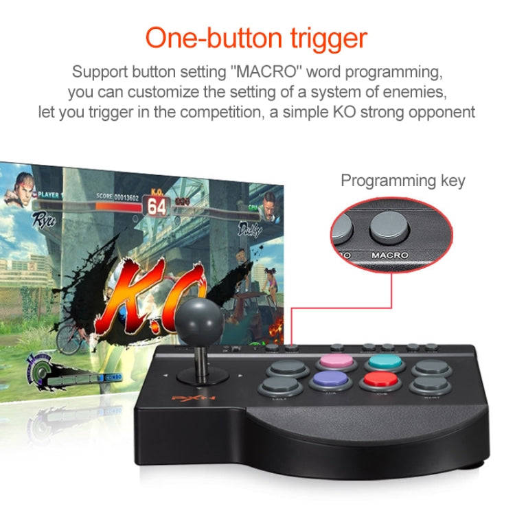 PXN PXN-0082 Gladiator Street Machine Game Handle Rocker Controller for Nintendo Switch / PC / An...