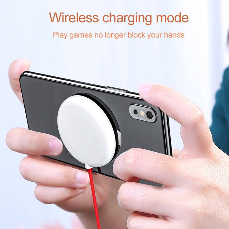 10W Portable Suction Cup Mobile Phone Fast Charging Wireless Charger, Length: 1.5m(Red)