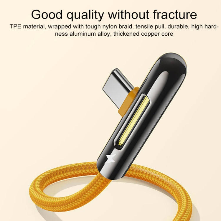 ROCK M3 Type-C / USB-C T-shape PD Fast Charging Data Cable, Length: 1m(Orange)