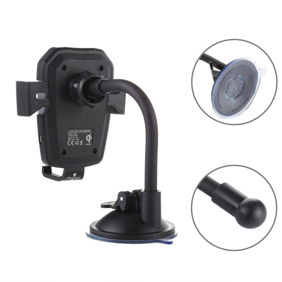 K81 10W QI Universal Rotating Gravity Induction Car Wireless Charging Mobile Phone Holder with Su...
