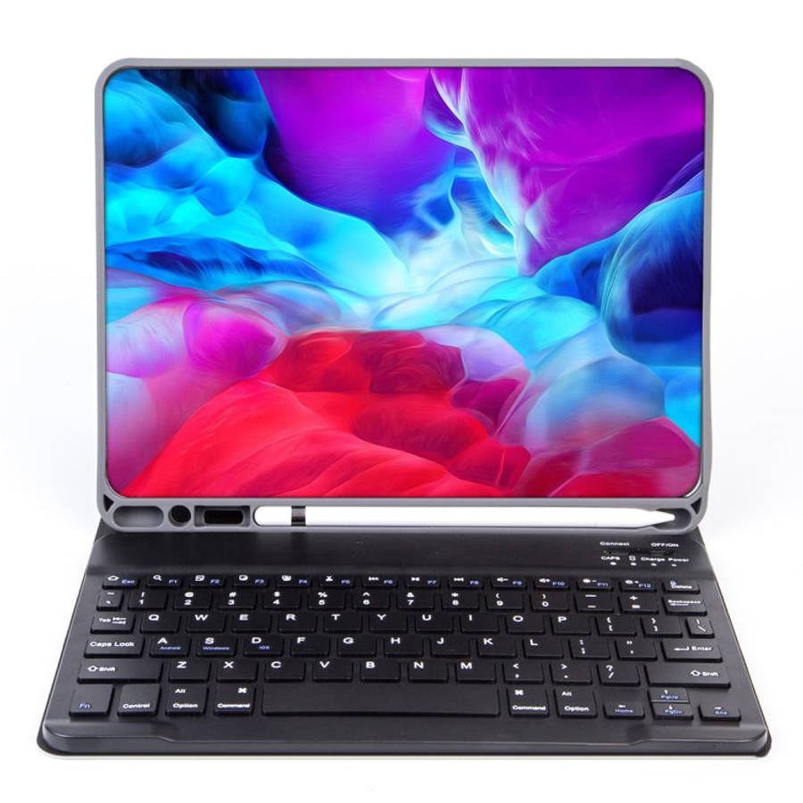 X-11B Skin Plain Texture Detachable Bluetooth Keyboard Tablet Case for iPad Pro 11 inch 2020 / 20...