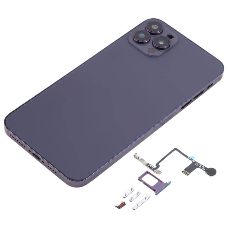 Back Cover with Appearance Imitation of iP14 Pro Max for iPhone XS Max(Purple)