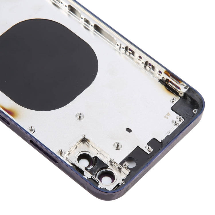Back Cover with Appearance Imitation of iP14 Pro Max for iPhone XS Max(Purple)