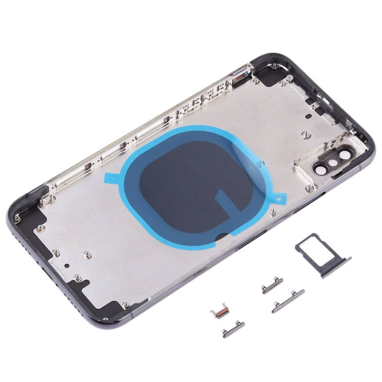 Back Cover with Camera Lens & SIM Card Tray & Side Keys for iPhone XS Max(Red)