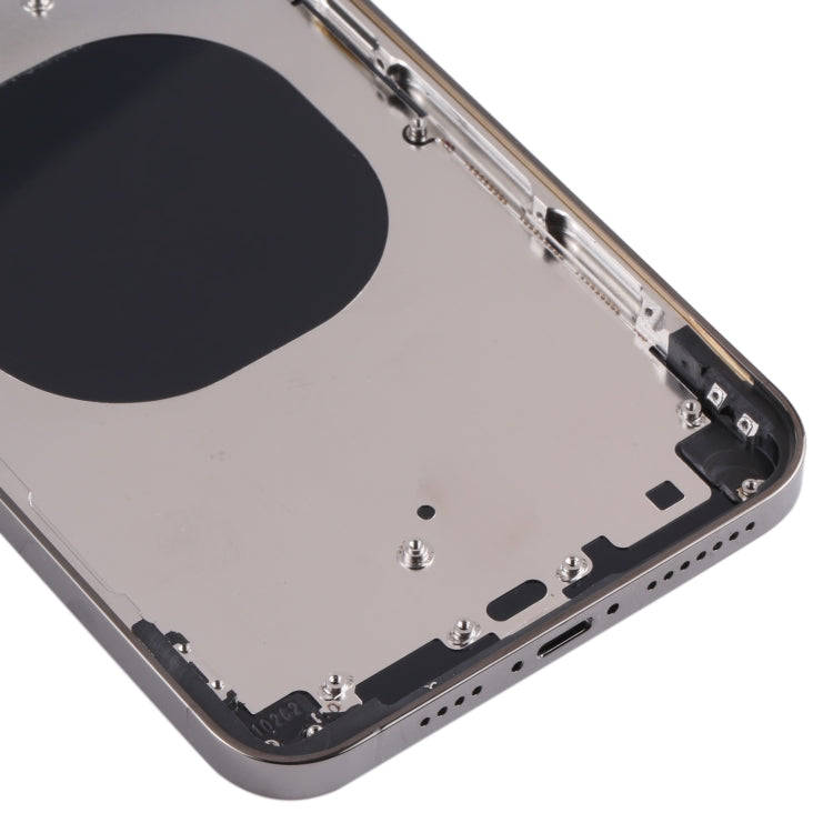 Back Housing Cover with Appearance Imitation of iP13 Pro Max for iPhone XS Max(Black)