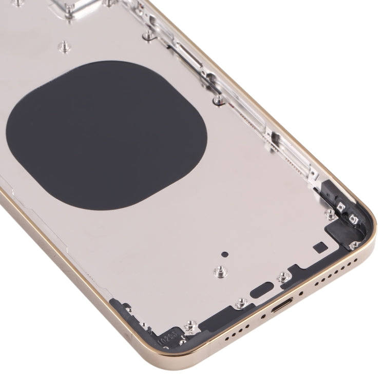 Back Housing Cover with Appearance Imitation of iP13 Pro Max for iPhone XS Max(Gold)