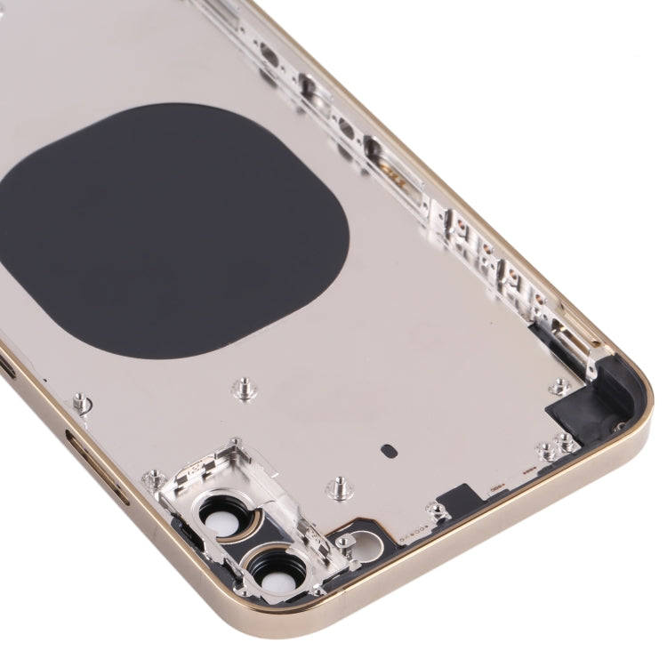 Back Housing Cover with Appearance Imitation of iP13 Pro Max for iPhone XS Max(Gold)