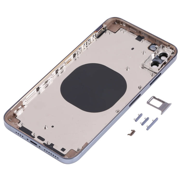 Back Housing Cover with Appearance Imitation of iP13 Pro Max for iPhone XS Max(Blue)