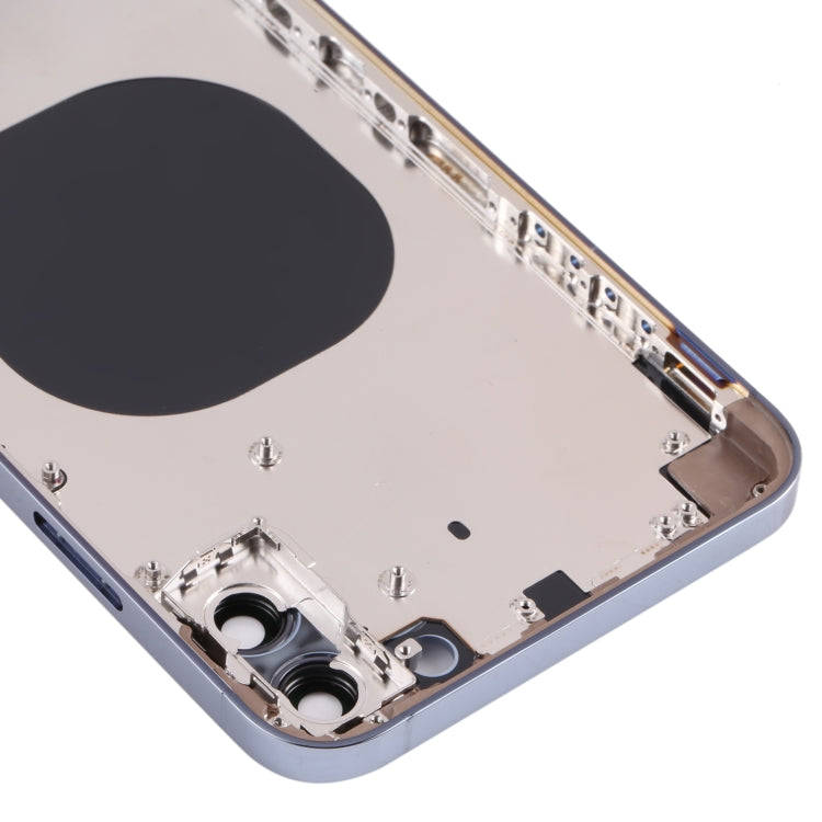 Back Housing Cover with Appearance Imitation of iP13 Pro Max for iPhone XS Max(Blue)