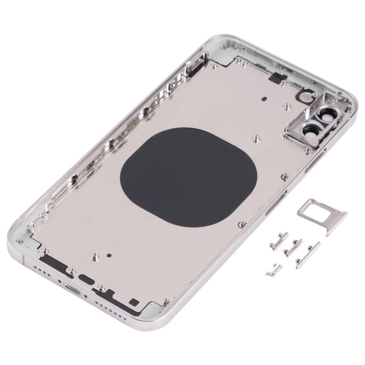 Back Housing Cover with Appearance Imitation of iP13 Pro Max for iPhone XS Max(White)