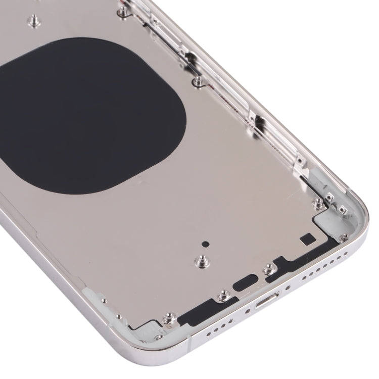 Back Housing Cover with Appearance Imitation of iP13 Pro Max for iPhone XS Max(White)