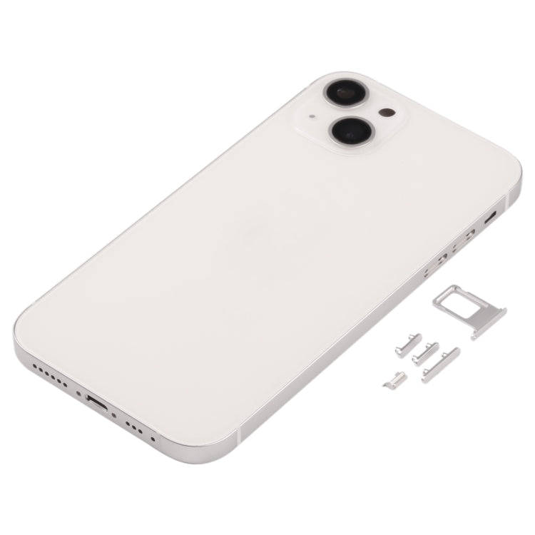 Back Housing Cover with Appearance Imitation of iP13 for iPhone XR(White)