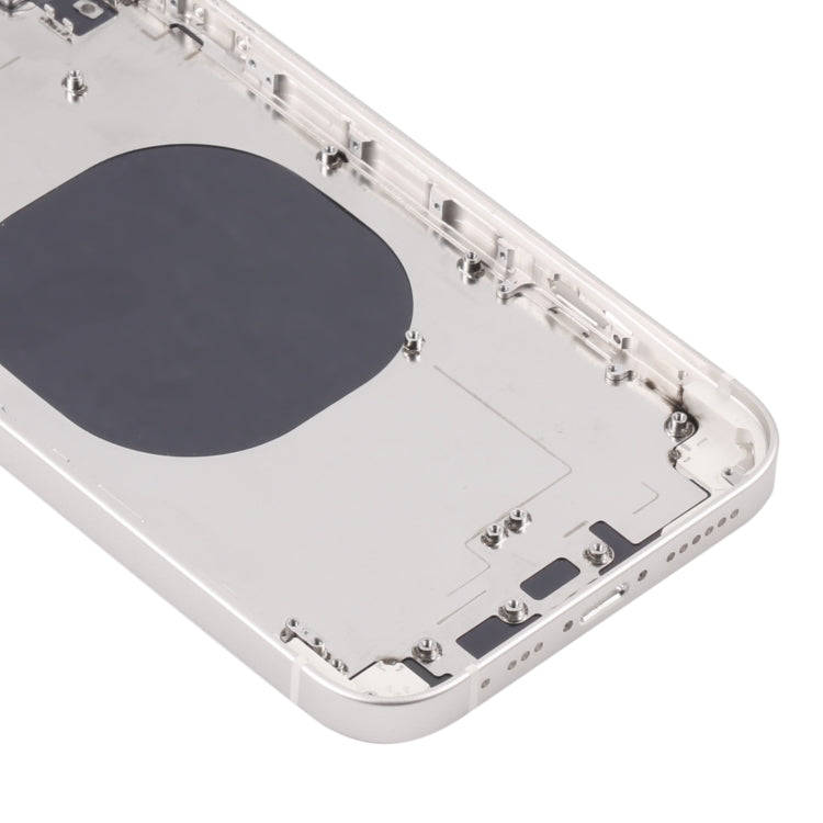 Back Housing Cover with Appearance Imitation of iP13 for iPhone XR(White)