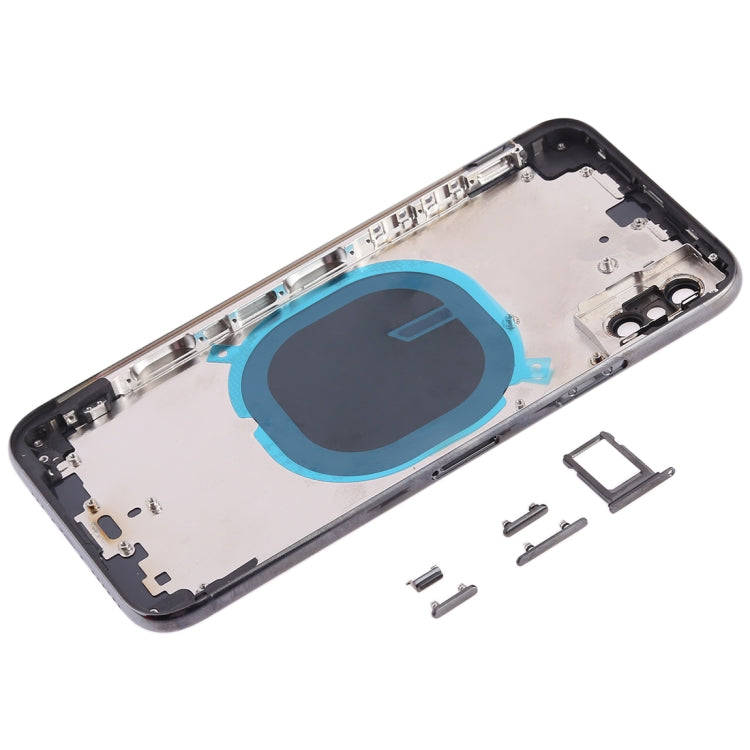 Back Cover with Camera Lens & SIM Card Tray & Side Keys for iPhone XS(Black)
