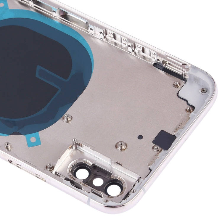 Back Cover with Camera Lens & SIM Card Tray & Side Keys for iPhone XS(White)