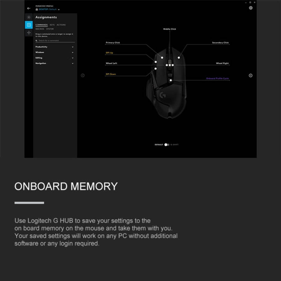 Logitech G502 HERO Wired Gaming Mouse with 11 Buttons, Length: 2.1m