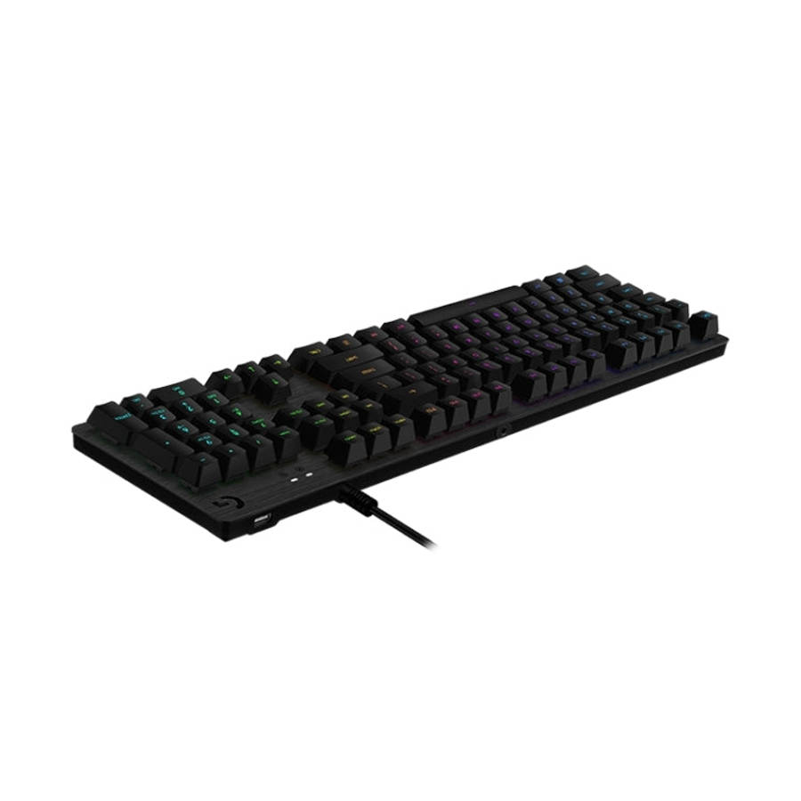 Logitech G512 RGB L-axis Mechanical Wired Gaming Keyboard, Length: 1.8m (Black)