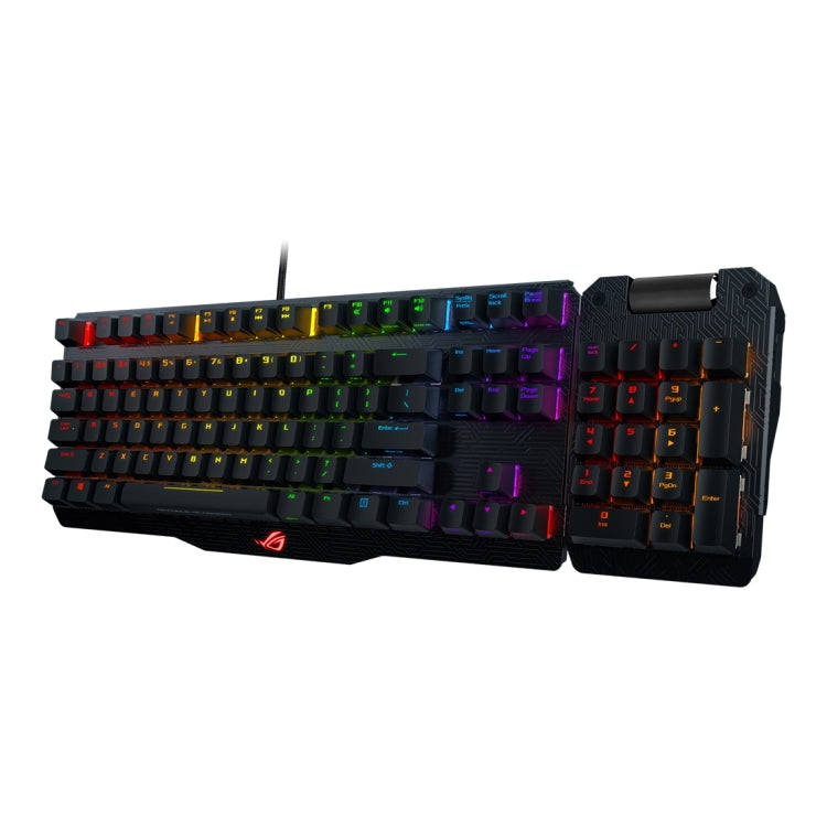 ASUS Claymore USB 2.0 RGB Backlight Detachable Wired Mechanical Black Switch Gaming Keyboard with...