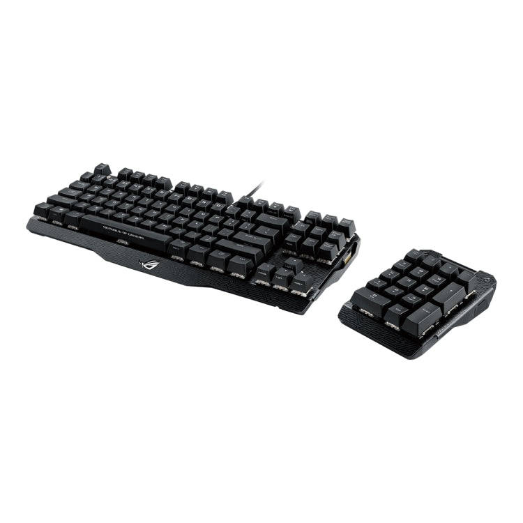 ASUS Claymore USB 2.0 RGB Backlight Detachable Wired Mechanical Black Switch Gaming Keyboard with...