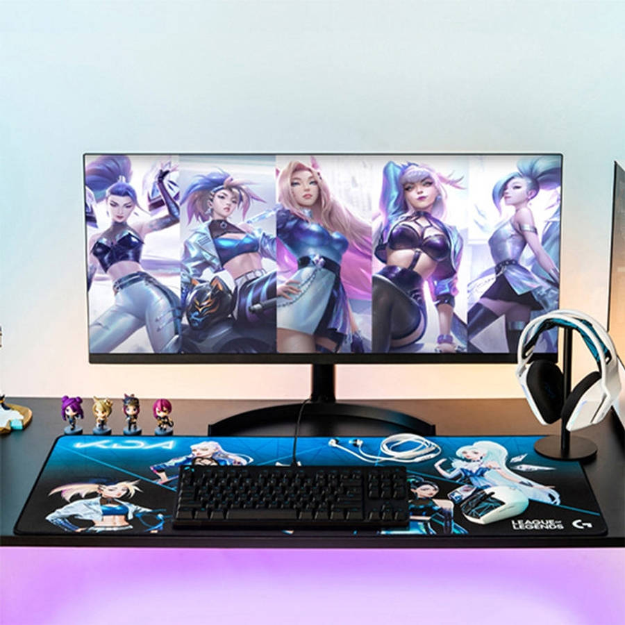 Logitech G840 KDA Gaming Keyboard Mouse Pad Table Mat, Size: 900x400x3mm