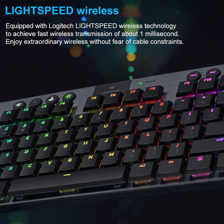 Logitech G913 TKL Wireless RGB Mechanical Gaming Keyboard (GL-Clicky)