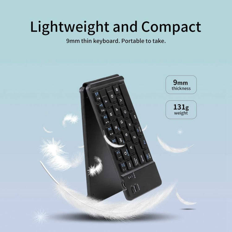 Mini Wireless Bluetooth Folding Keyboard (White)