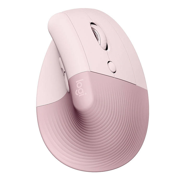 Logitech Lift Vertical 1000DPI 2.4GHz Ergonomic Wireless Bluetooth Dual Mode Mouse (Pink)