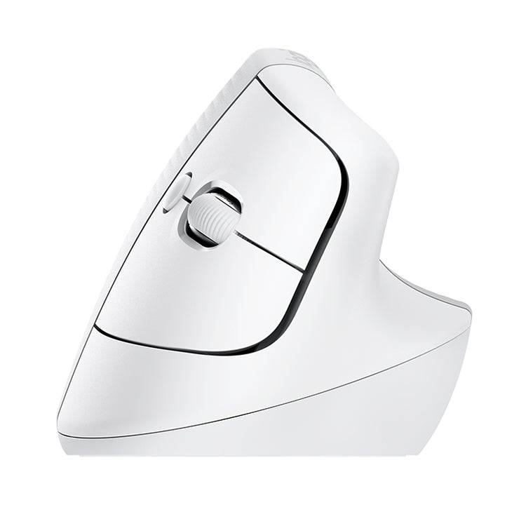 Logitech Lift Vertical 1000DPI 2.4GHz Ergonomic Wireless Bluetooth Dual Mode Mouse (White)