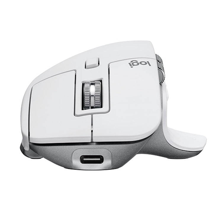 Logitech MX Master 3s 8000DPI 2.4GHz Ergonomic Wireless Bluetooth Dual Mode Mouse (White)