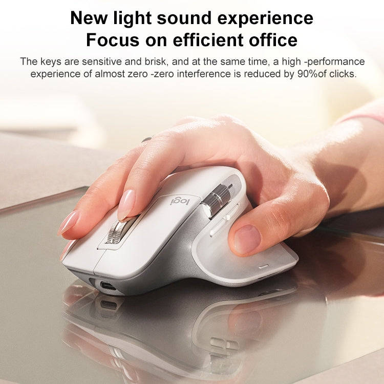 Logitech MX Master 3s 8000DPI 2.4GHz Ergonomic Wireless Bluetooth Dual Mode Mouse (Black)