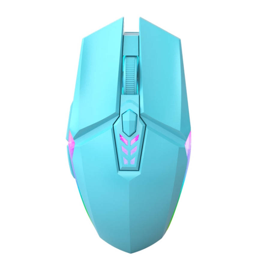 S700 Colorful Light USB Wired Office Gaming Mouse (Blue)