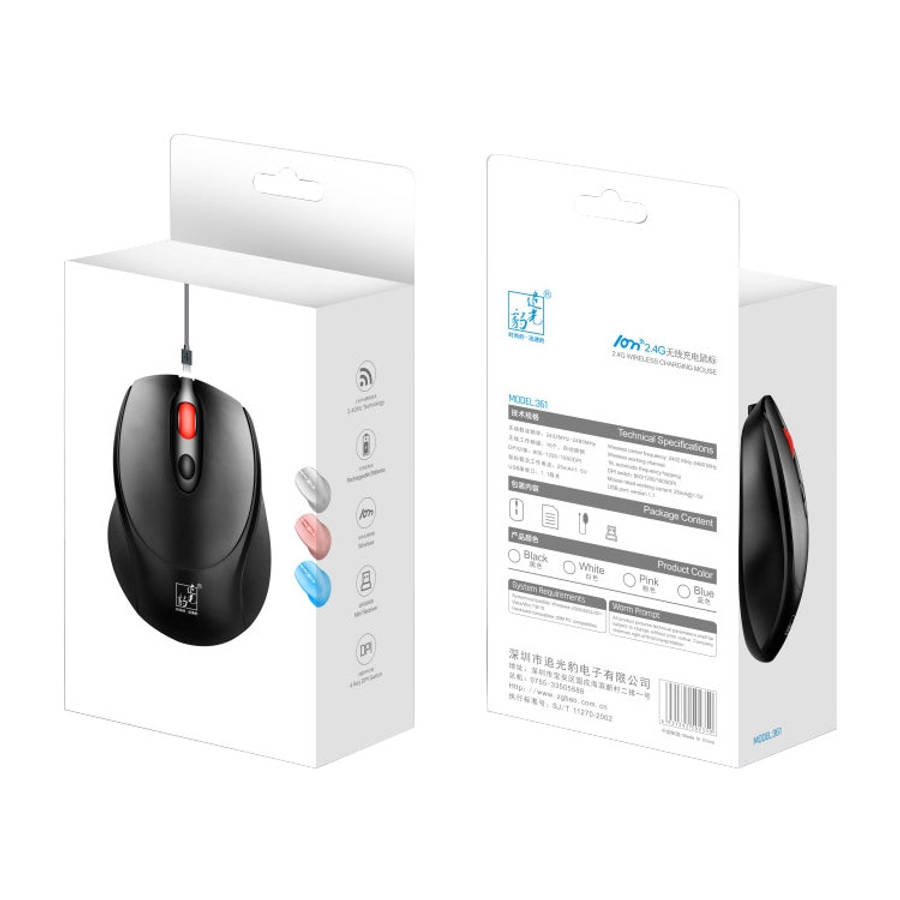 ZGB 361 2.4G Wireless Chargeable Mini Mouse 1600dpi (Pink)