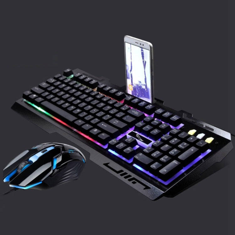 Chasing Leopard G700 USB RGB Backlight Wired Optical Gaming Mouse and Keyboard Set, Keyboard Cabl...