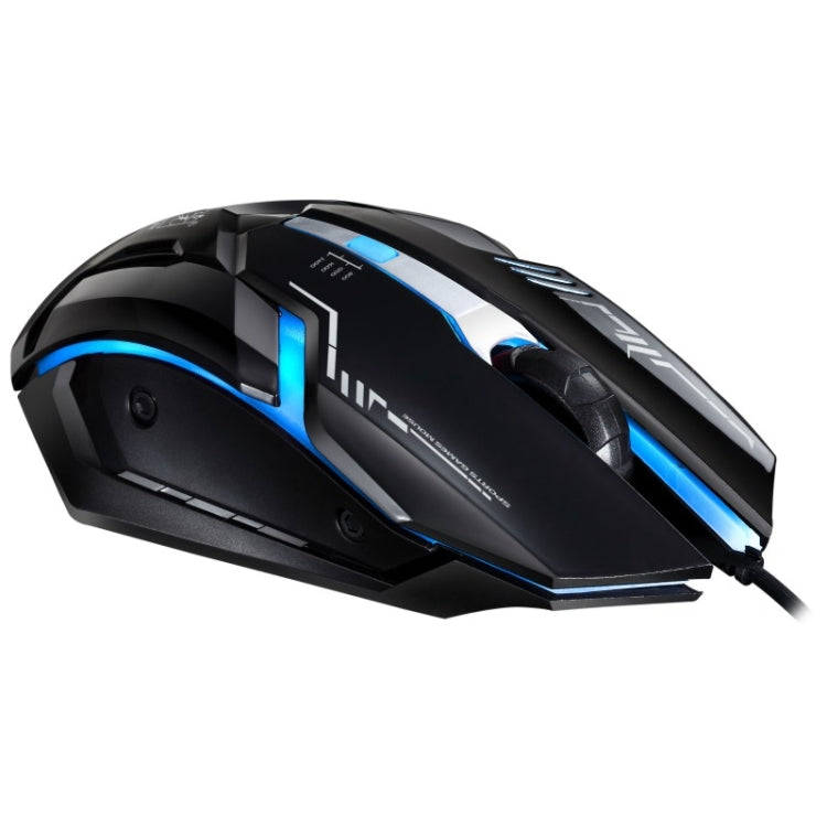 Chasing Leopard V17 USB 2400DPI Four-speed Adjustable Line Pattern Wired Optical Gaming Mouse wit...