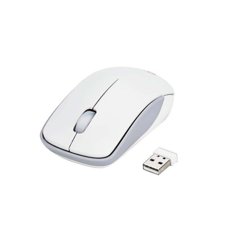 MC Saite MC-367 2.4GHz Wireless Mouse with USB Receiver for Computer PC Laptop (White)