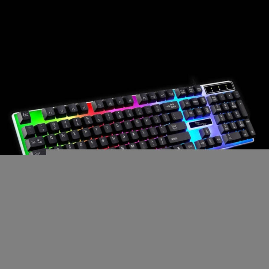 ZGB G21 104 Keys USB Wired Mechanical Feel Colorful Backlight Office Computer Keyboard Gaming Key...
