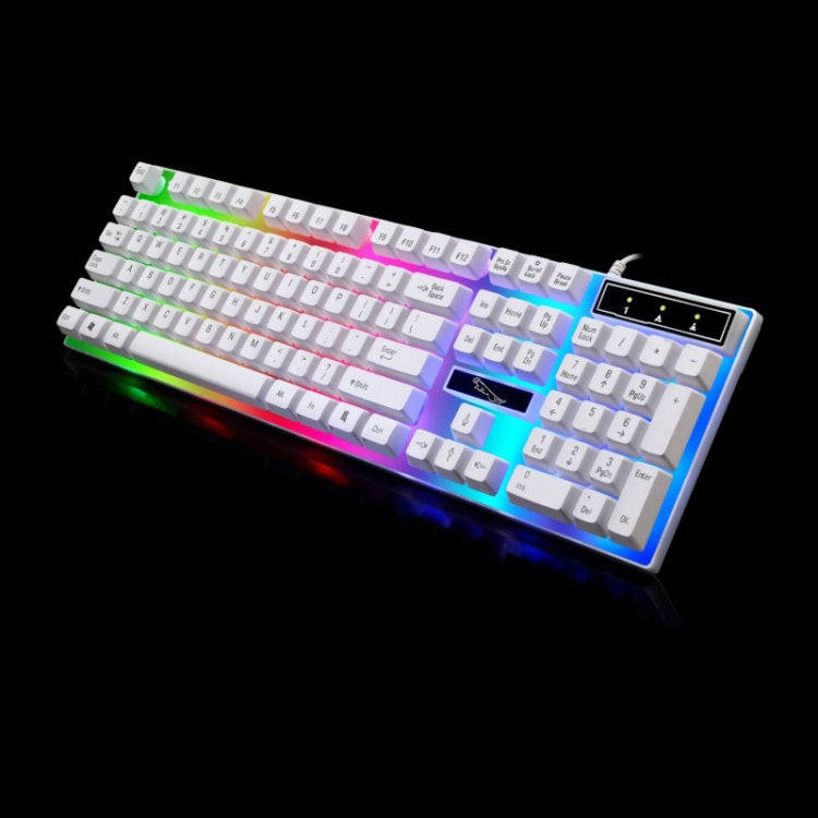 ZGB G21 104 Keys USB Wired Mechanical Feel Colorful Backlight Office Computer Keyboard Gaming Key...