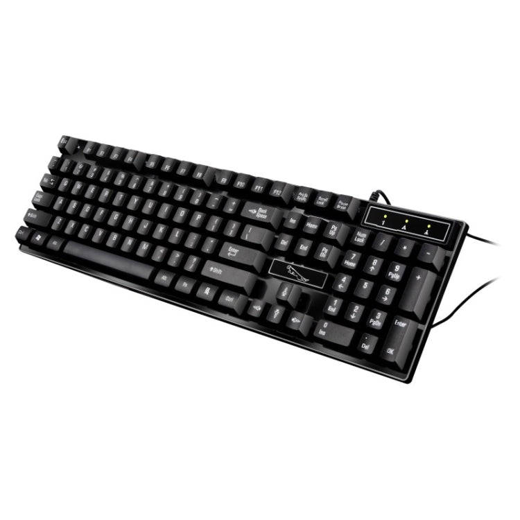 ZGB Q17 104 Keys USB Wired Suspension Gaming Office Keyboard for Laptop, PC(Black)