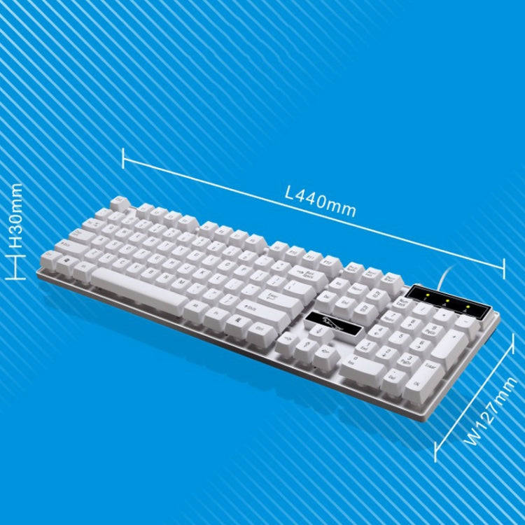 ZGB Q17 104 Keys USB Wired Suspension Gaming Office Keyboard for Laptop, PC(Black)