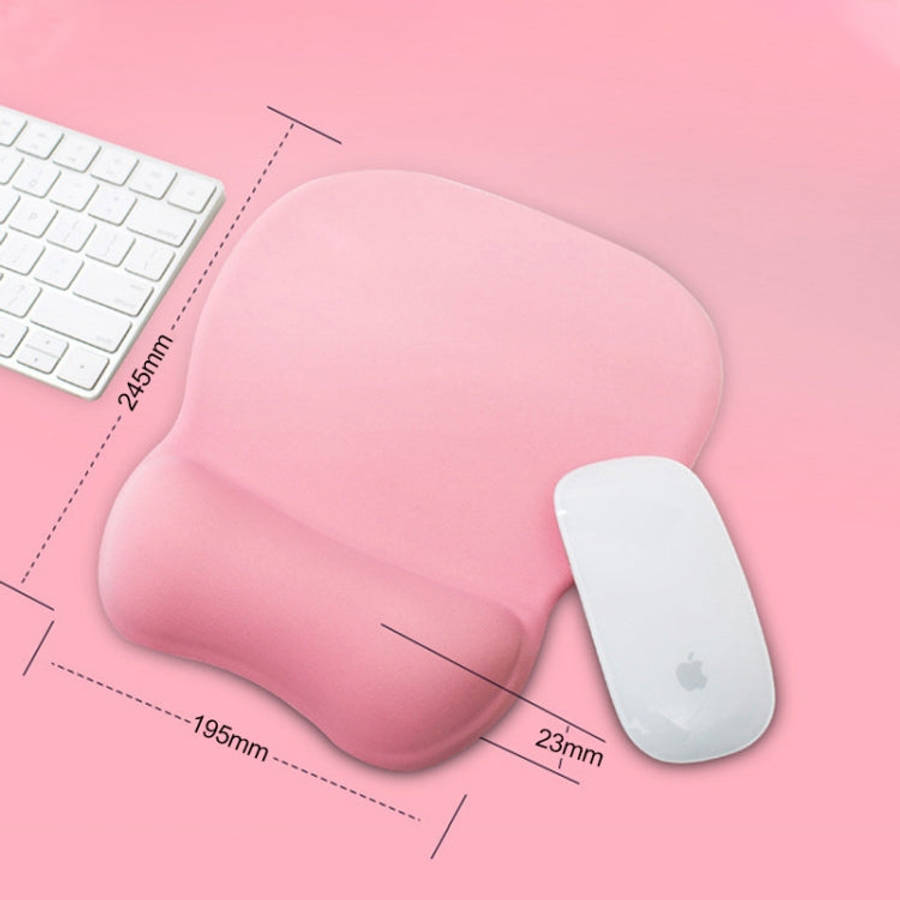 MONTIAN MF-01 Oval Slow Rebound Memory Cotton Soft Bracer Mouse Pad(Pink)