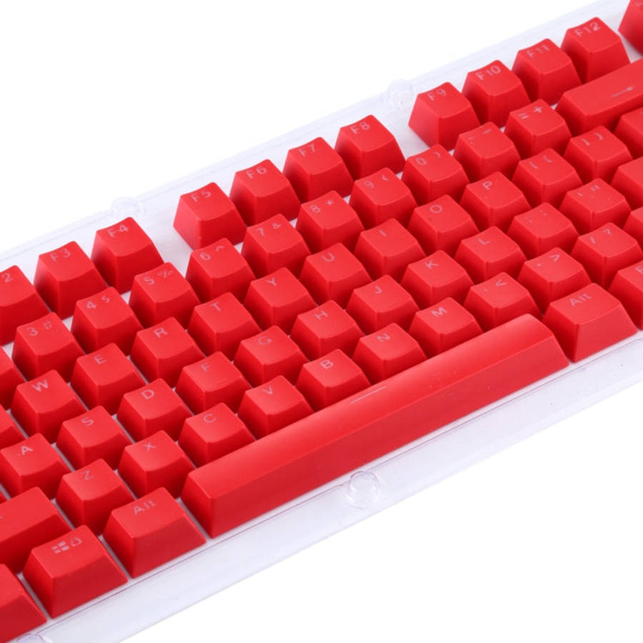 ABS Translucent Keycaps, OEM Highly Mechanical Keyboard, Universal Game Keyboard (Red)