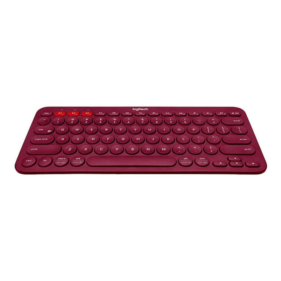 Logitech K380 Portable Multi-Device Wireless Bluetooth Keyboard (Red)