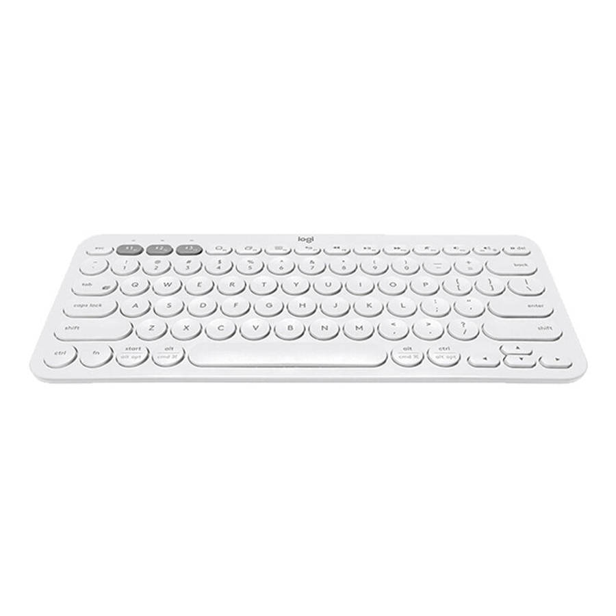 Logitech K380 Portable Multi-Device Wireless Bluetooth Keyboard (White)