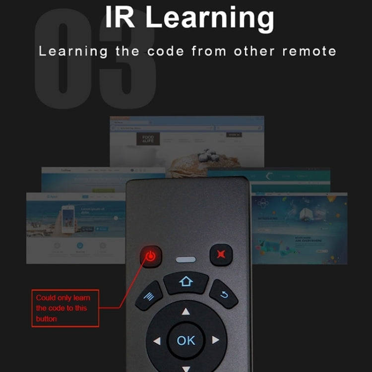 T6 Colorful Light Version Air Mouse 2.4GHz Wireless Keyboard Remote Controller with Touchpad & IR...