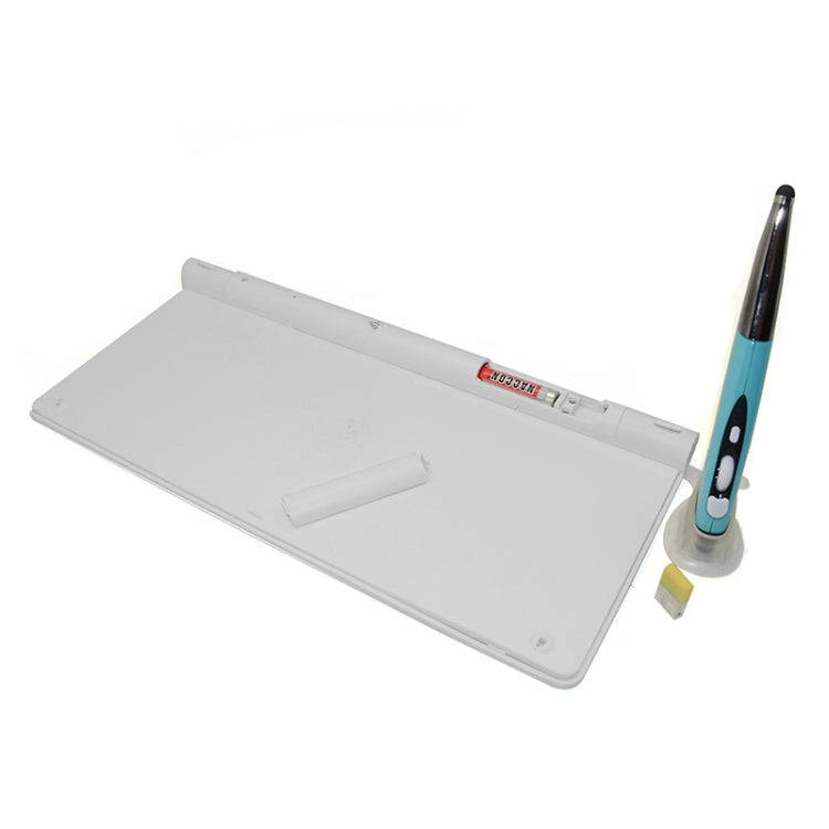 KM-909 2.4GHz Smart Stylus Pen Wireless Optical Mouse + Wireless Keyboard Set(White)