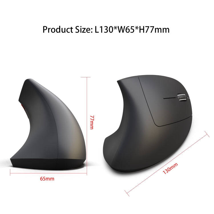 HXSJ T29 Bluetooth 3.0 Wireless Bluetooth 6-Keys 2400 DPI Adjustable Ergonomics Optical Vertical ...