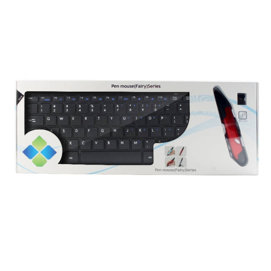 KM-808 2.4GHz Wireless Multimedia Keyboard + Wireless Optical Pen Mouse with USB Receiver Set for...