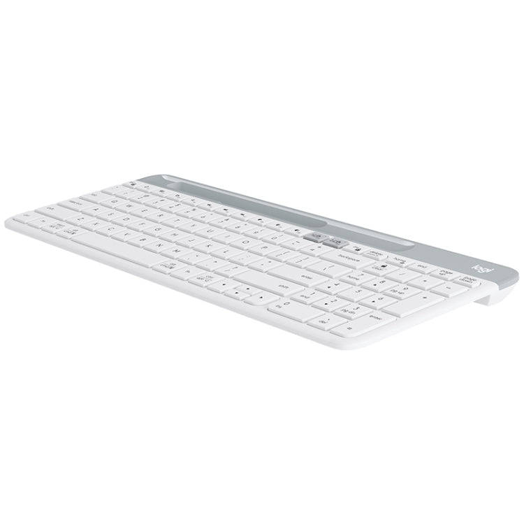 Logitech K580 Dual Modes Thin and Light Multi-device Wireless Keyboard with Phone Holder (White)